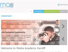 Tablet Screenshot of mediaacademycardiff.org